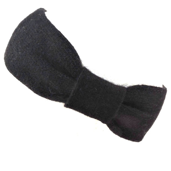 PORTOLANO ⚜ WOMEN\'S BLACK 100% CASHMERE FASHION HANDBAND